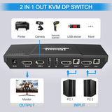 2-PORT KVM SWITCH - DISPLAYPORT 1.2