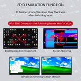 Dual Monitor KVM Switch 2 Computers 2 Monitors- HDMI 2.0 & USB 3.0-4K@60Hz, 1440p@144Hz, 1080p@240Hz -Compatible with Laptops, Desktops, Windows, and Apple M1/M2/M3/M4 OS
