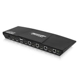 TESmart 4 Port KVM HDMI 2.0 Video Switch - 4K 60Hz UHD - Audio Output, USB Sharing