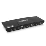 TESmart 4 Port KVM HDMI 2.0 Video Switch - 4K 60Hz UHD - Audio Output, USB Sharing