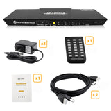 TESmart 4 Port KVM HDMI 2.0 Video Switch - 4K 60Hz UHD - Audio Output, USB Sharing