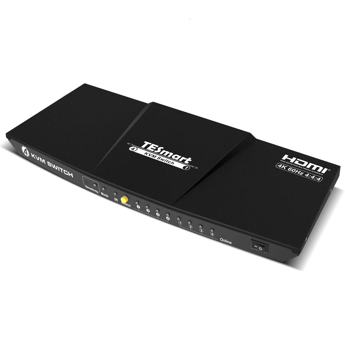 Switch KVM HDMI 4 Porte 4K60Hz - Condivisione 4 PC Su 1 Monitor, Con USB 3.0 E Telecomando - Foto 12
