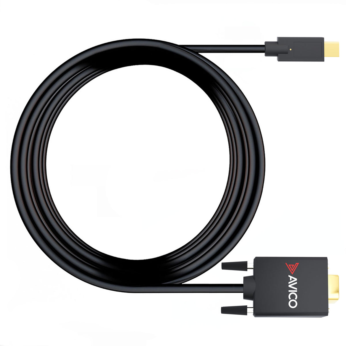 Plugable USB C to VGA Cable 6 Feet - Driverless Connect Your USB-C or  Thunderbolt 3 Laptop to VGA Displays 1920x1080@60Hz (Compatible with  2018/2019 MacBook Pros, Dell XPS 13/15, Surface Book 2), 1.8m : Electronics  