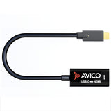 USB C to HDMI 2.0 Adapter – 4K 60hz HDR – 2K 144hz – Male to Female – for Monitors, TVs, PCs, MacBooks, Projectors – Thunderbolt Compatible