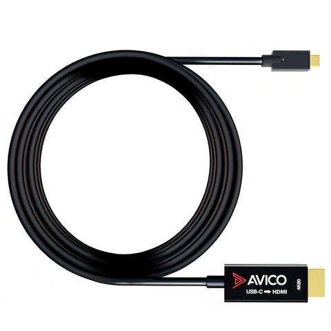 USB C to HDMI 2.0 Cable – 4K 60hz HDR – 2K 144hz – 6ft Cable – for Monitors, TVs, PCs, MacBooks, Projectors – Thunderbolt Compatible